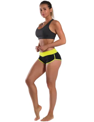030 Sexy Booty Biking Shorts fluorescentyellow_black_Biking