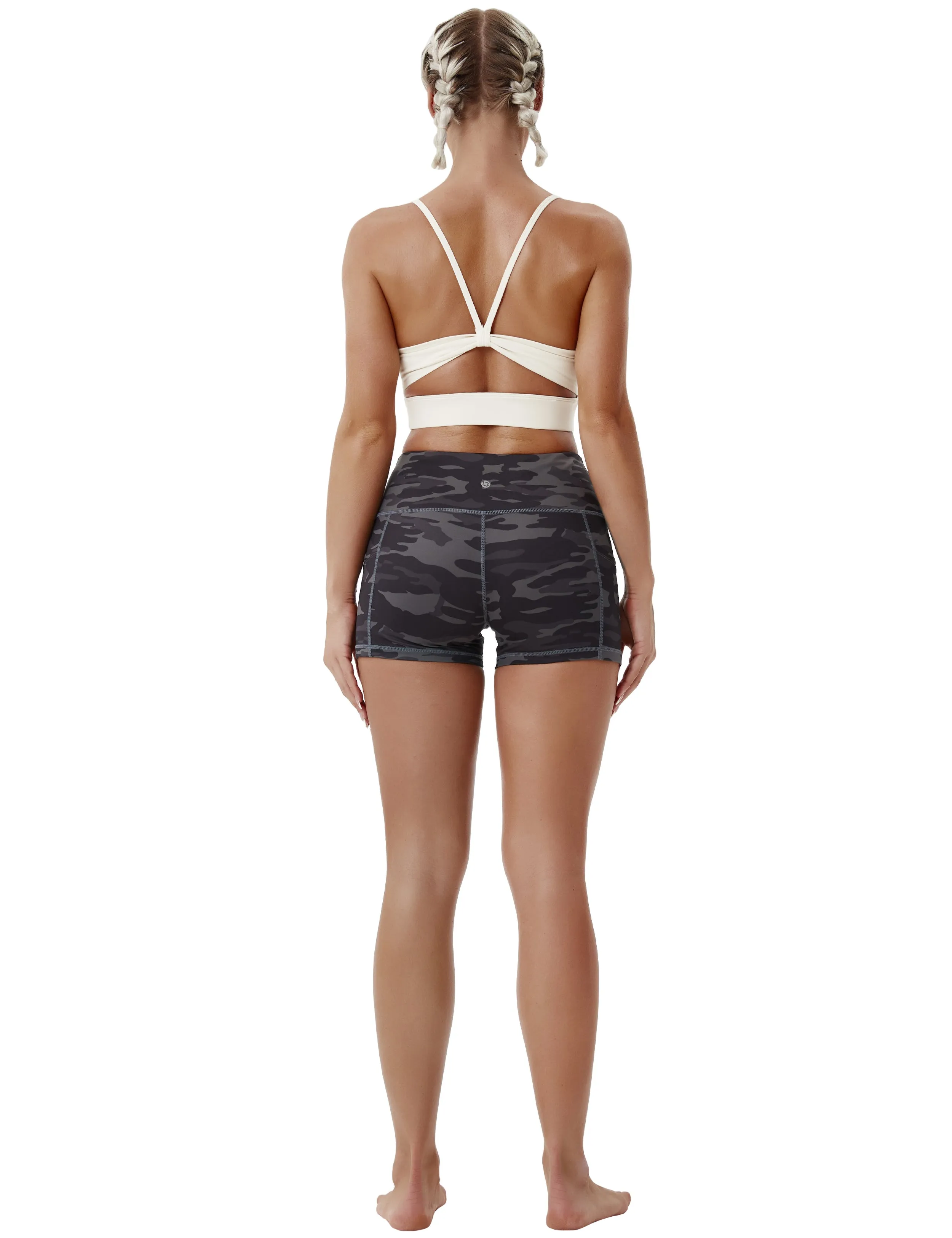 2.5" Printed Side Pockets Golf Shorts dimgraycamo_Golf