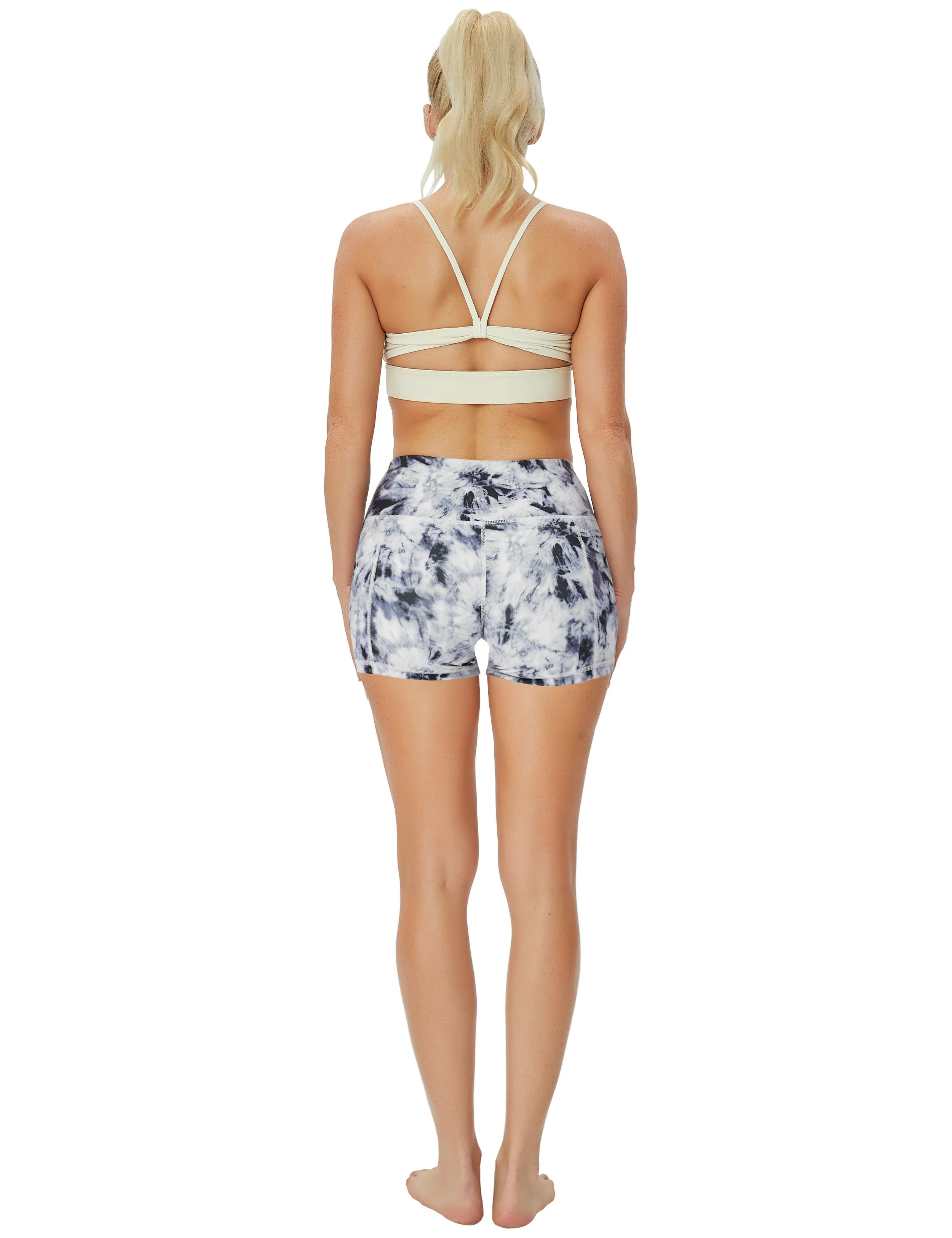 2.5" Printed Side Pockets Tall Size Shorts black dandelion_Tall Size