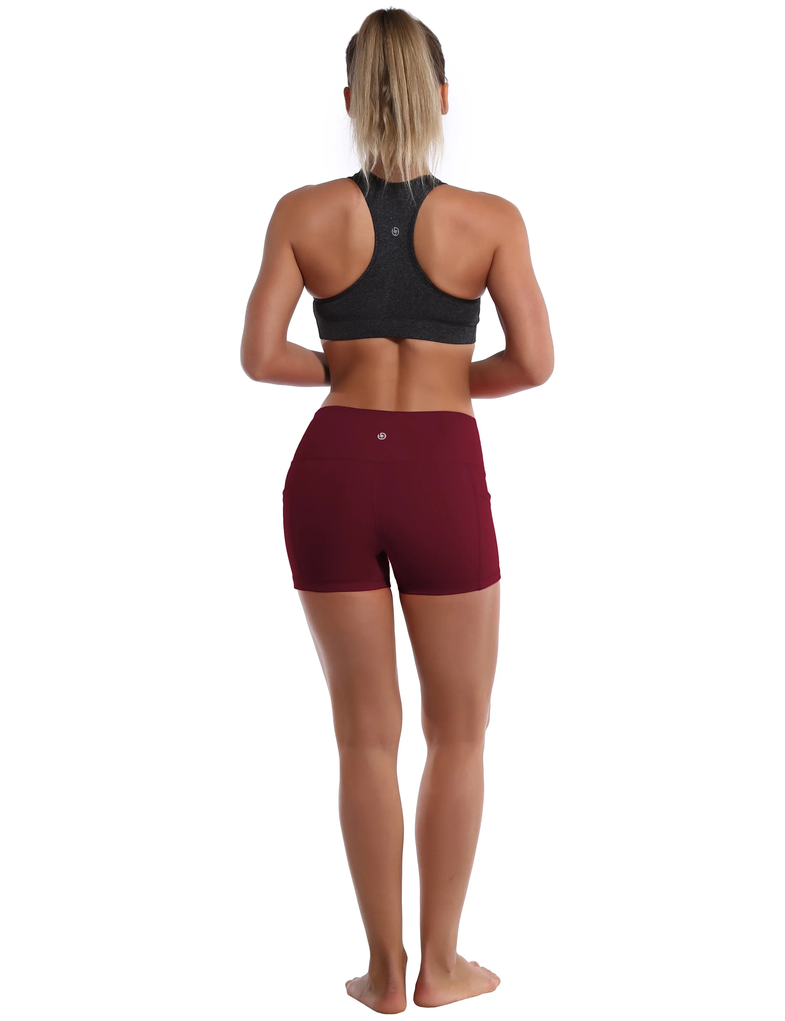 2.5" Side Pockets Jogging Shorts cherryred_Jogging