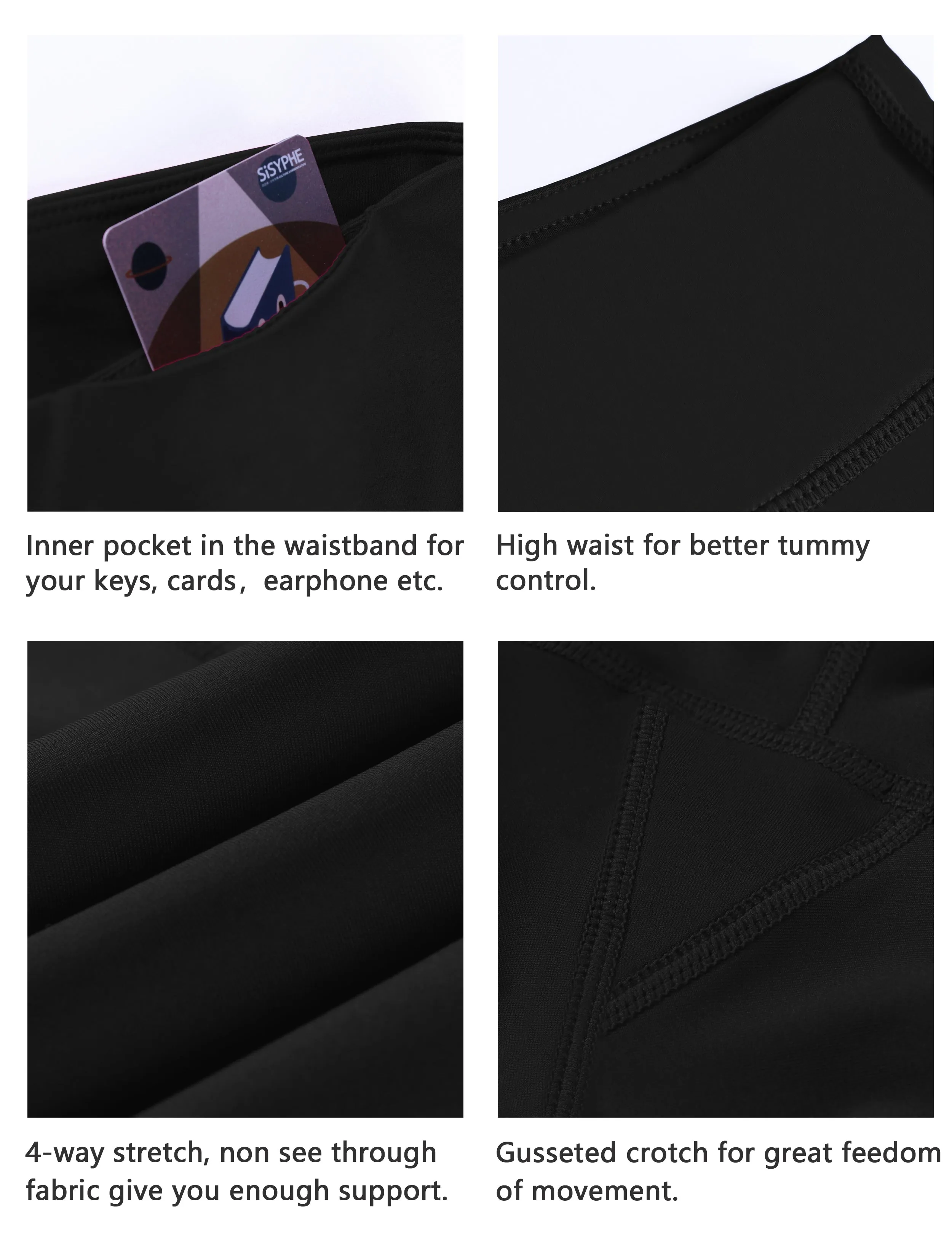 2.5" Yoga Shorts black