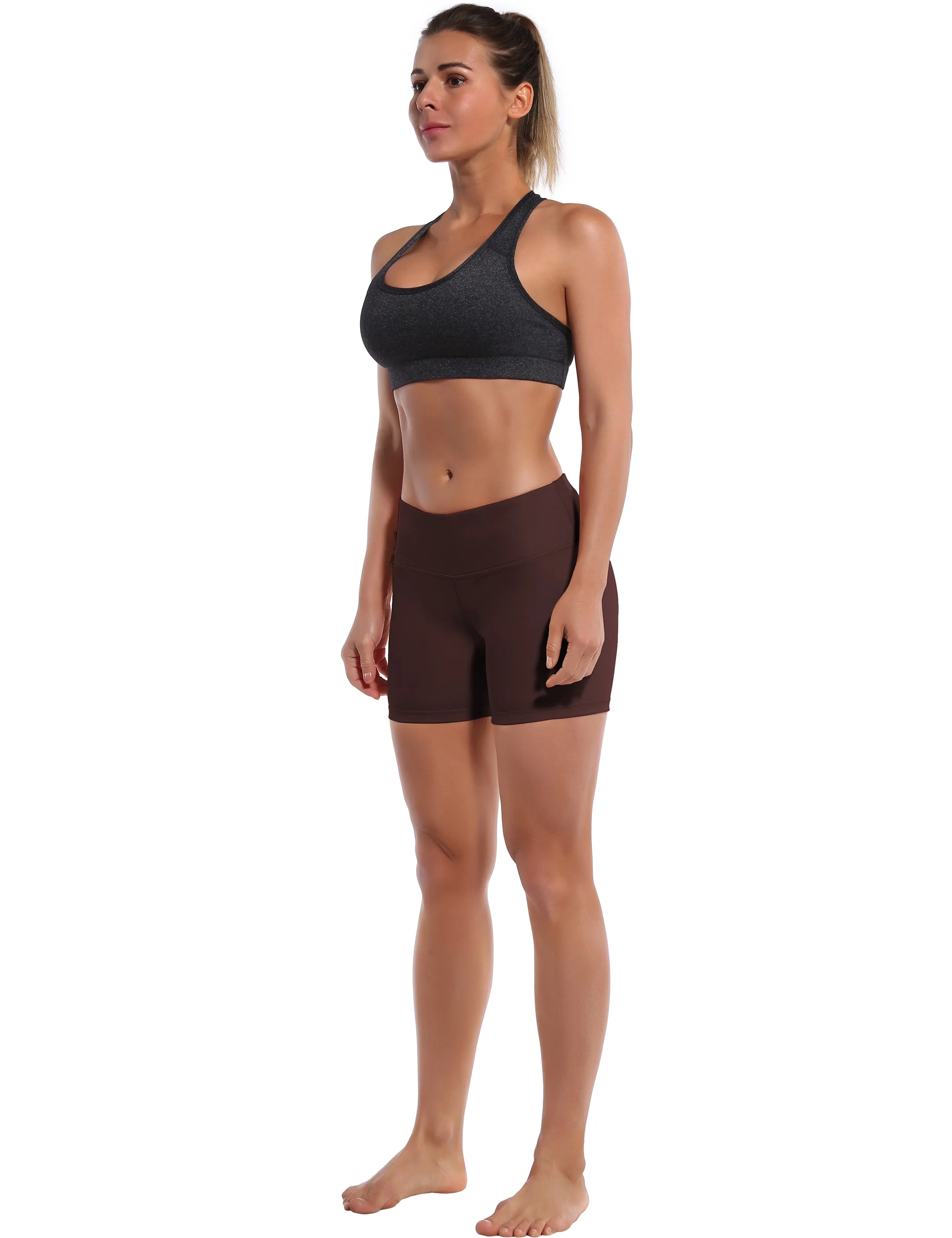 4" Pilates Shorts mahoganymaroon_Pilates