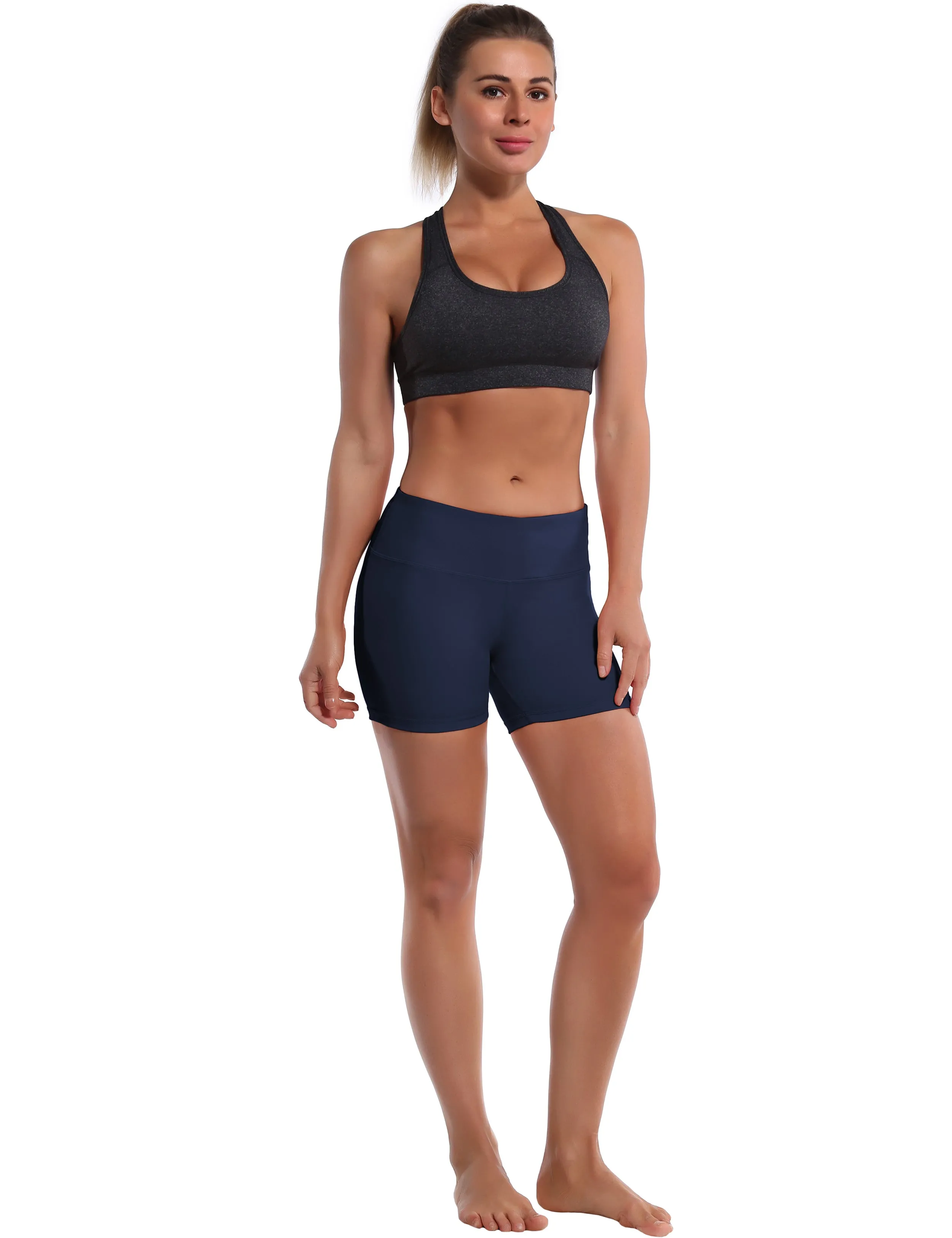 4" Plus Size Shorts darknavy_Plus Size