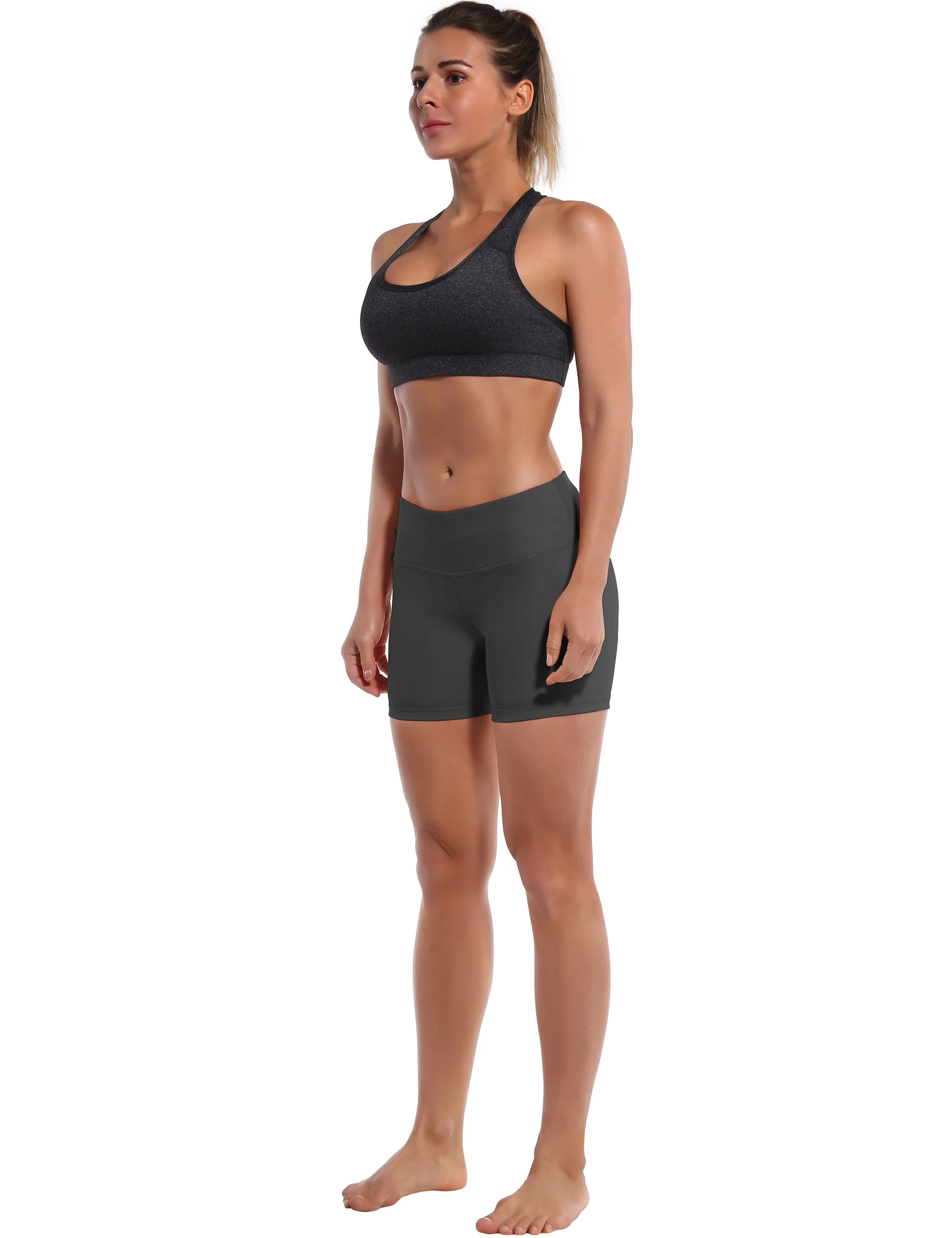 4" yogastudio Shorts shadowcharcoal_yogastudio