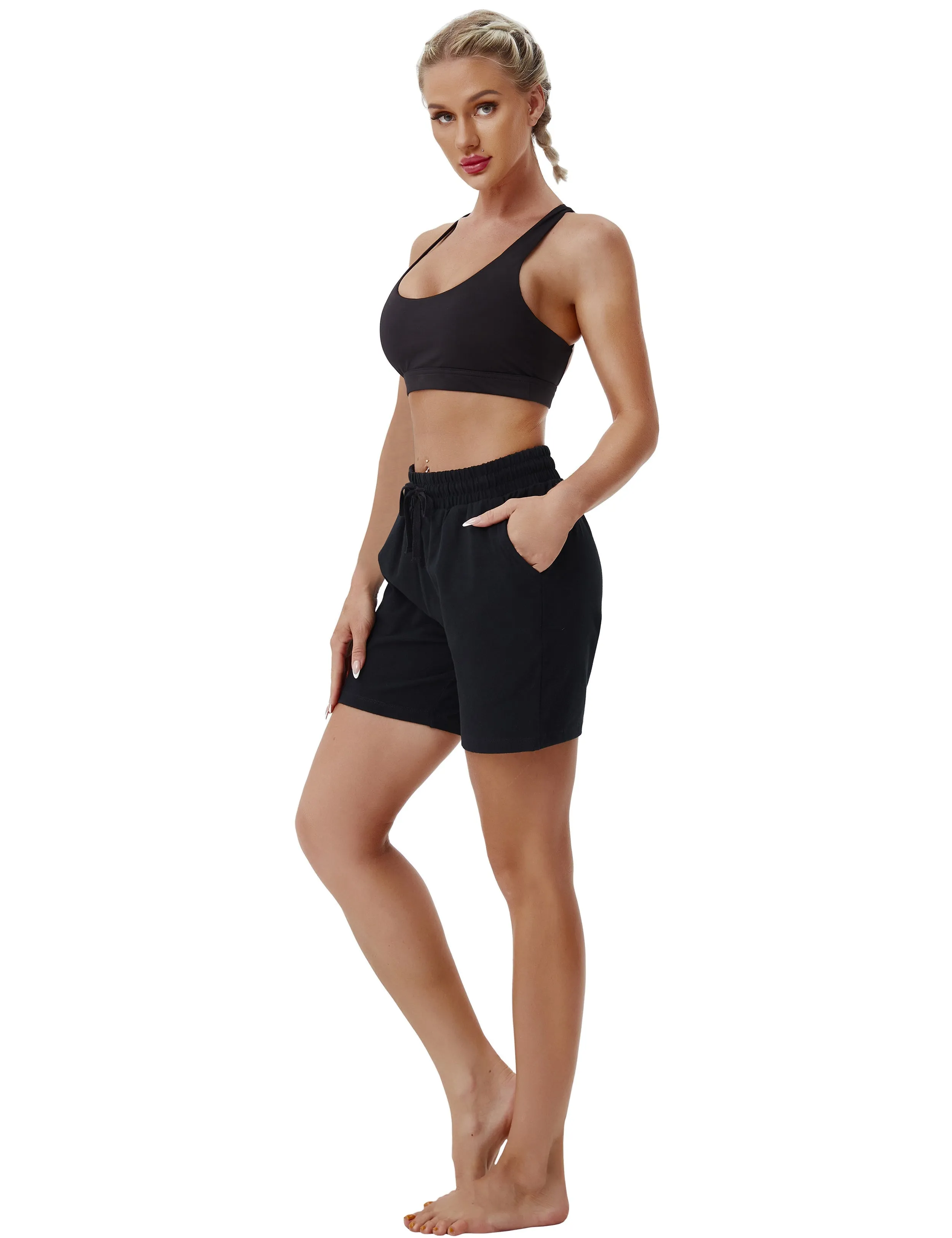 5" Joggers Shorts black_Pilates