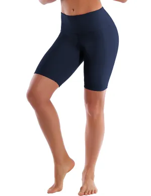8" High Waist yogastudio Shorts darknavy_yogastudio