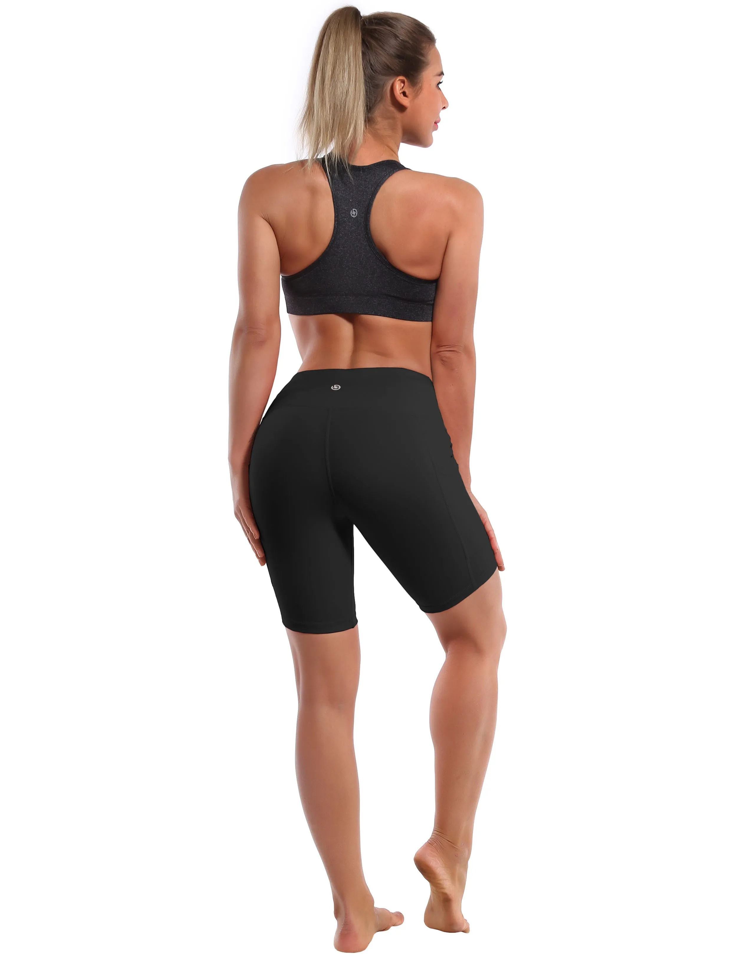 8" Side Pockets Running Shorts black_Running