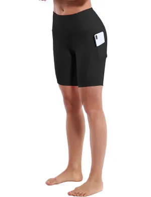 8" Side Pockets yogastudio Shorts black_yogastudio