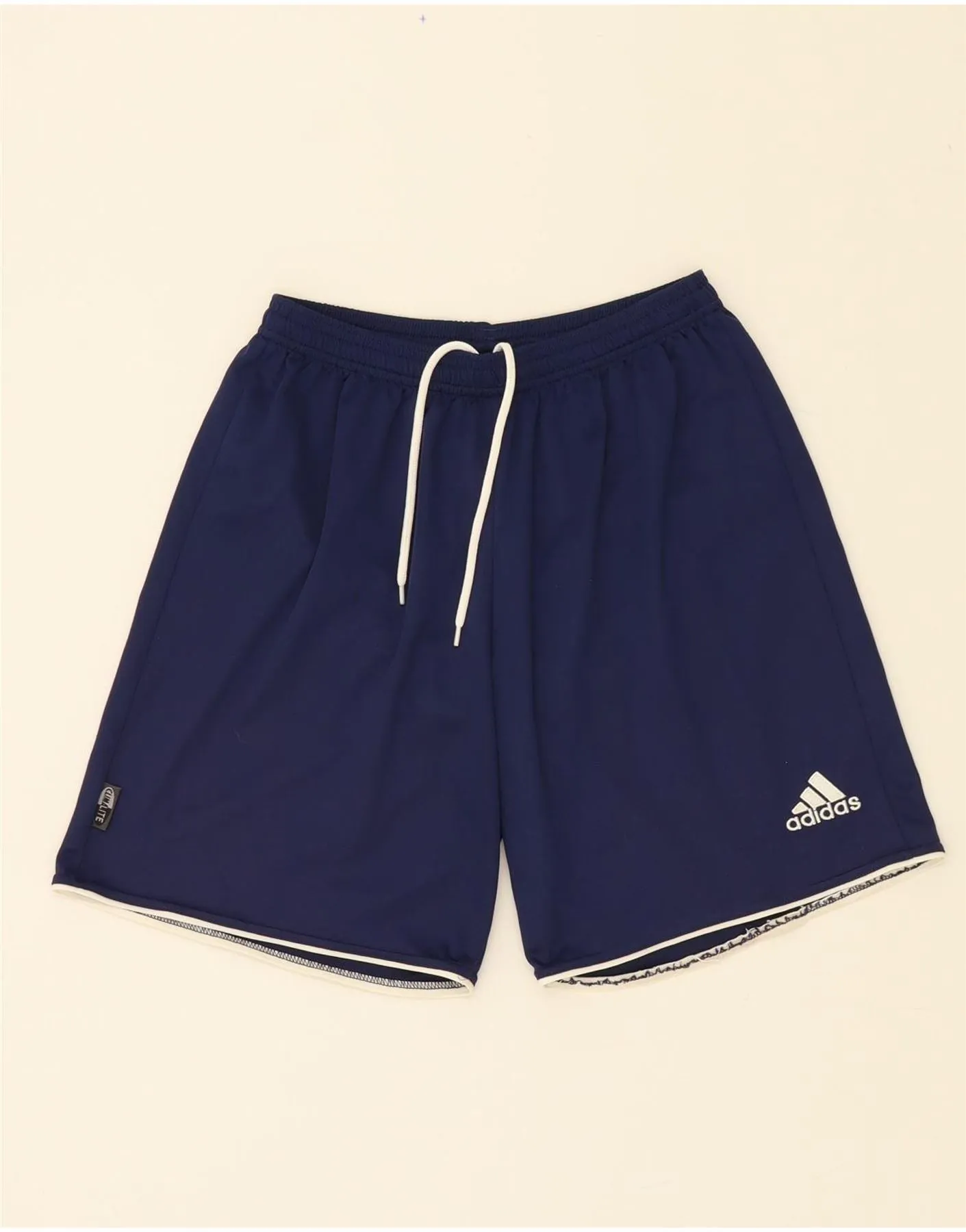 ADIDAS Mens Climalite Sport Shorts Medium Navy Blue Polyester