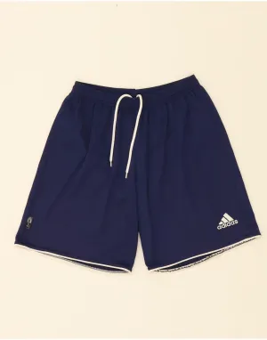 ADIDAS Mens Climalite Sport Shorts Medium Navy Blue Polyester