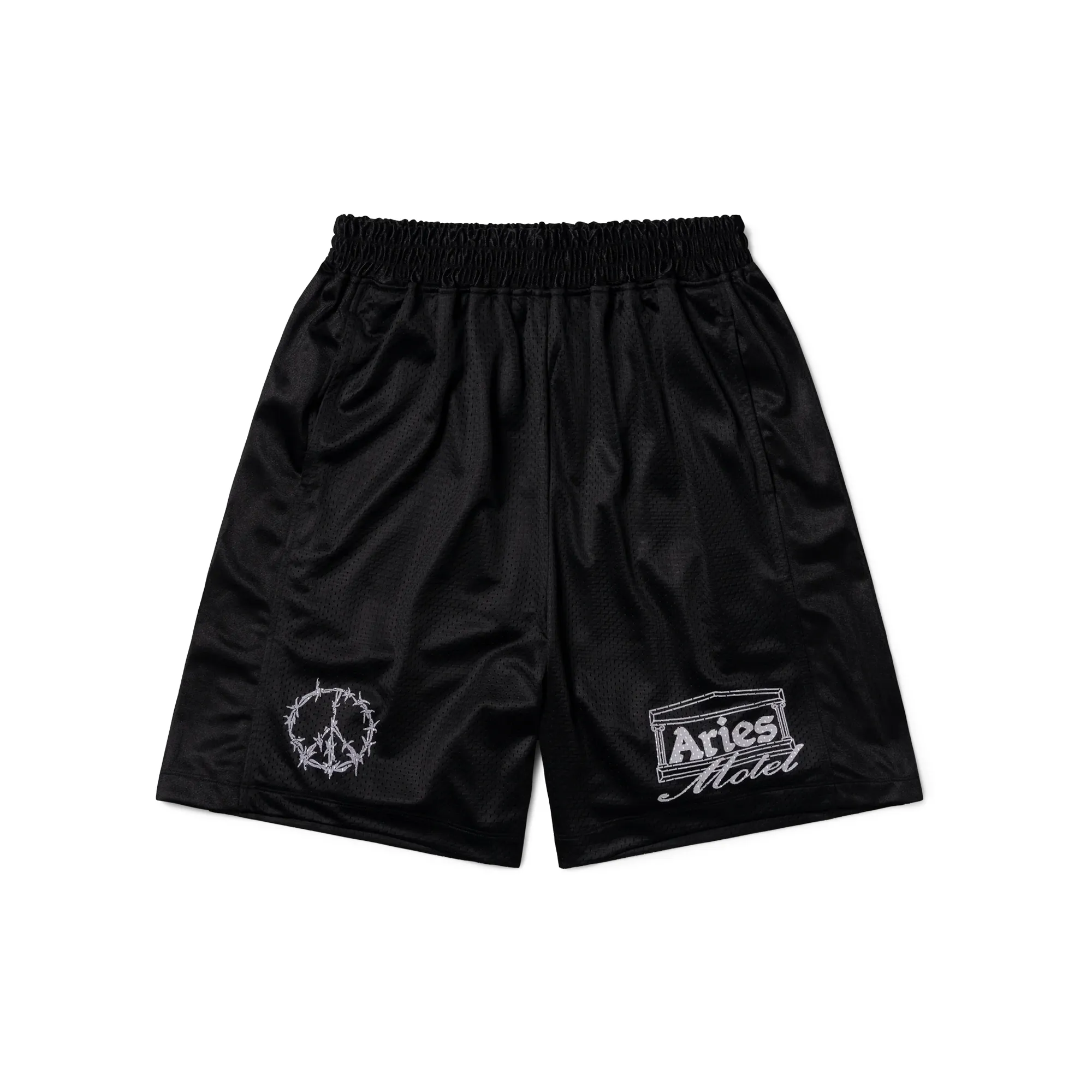 Aries Ramscape Airtex Shorts Black AR3005003