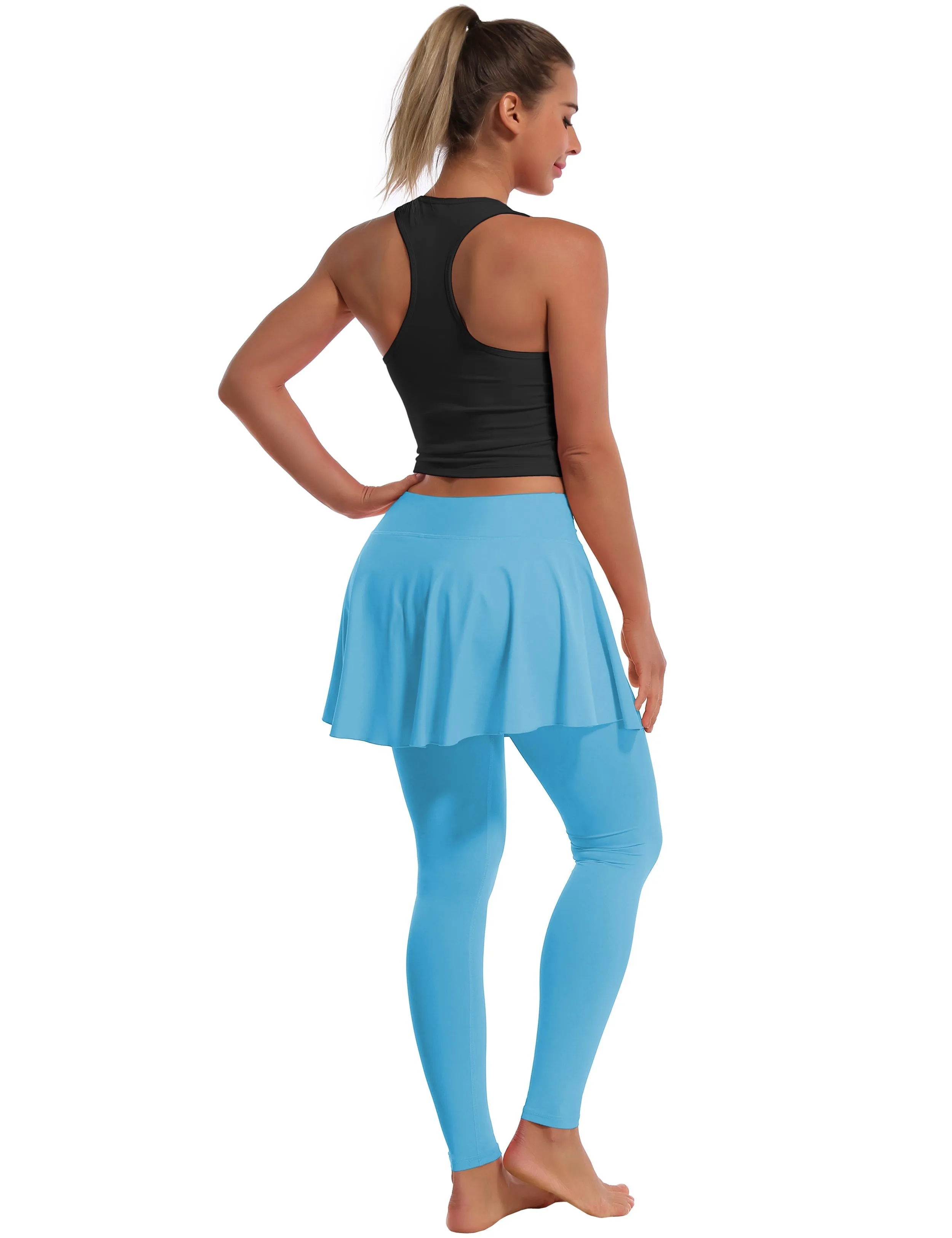 Athletic Tennis Golf Skort with Pocket Shorts blue_yogastudio
