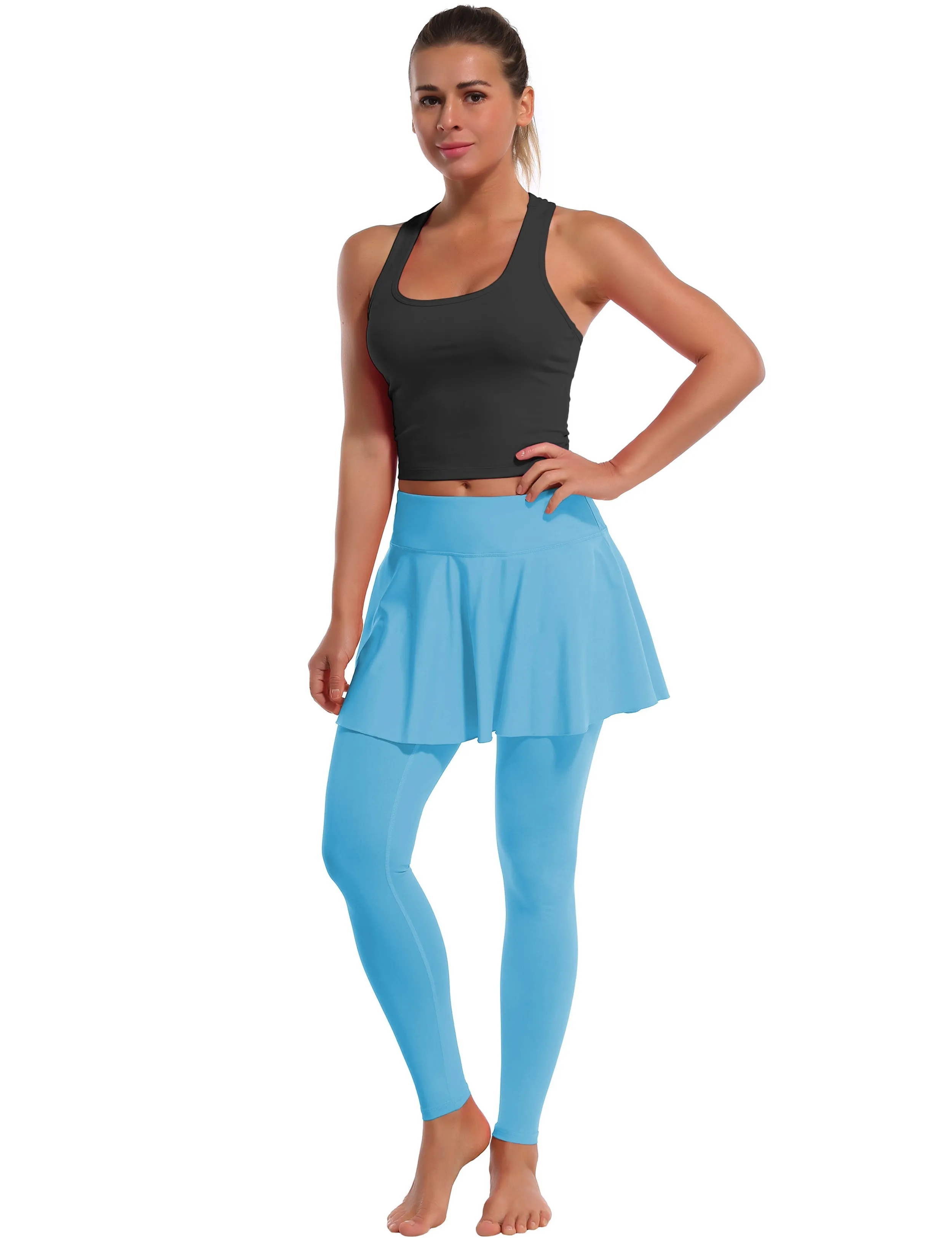 Athletic Tennis Golf Skort with Pocket Shorts blue_yogastudio