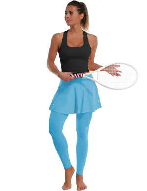 Athletic Tennis Golf Skort with Pocket Shorts blue_yogastudio