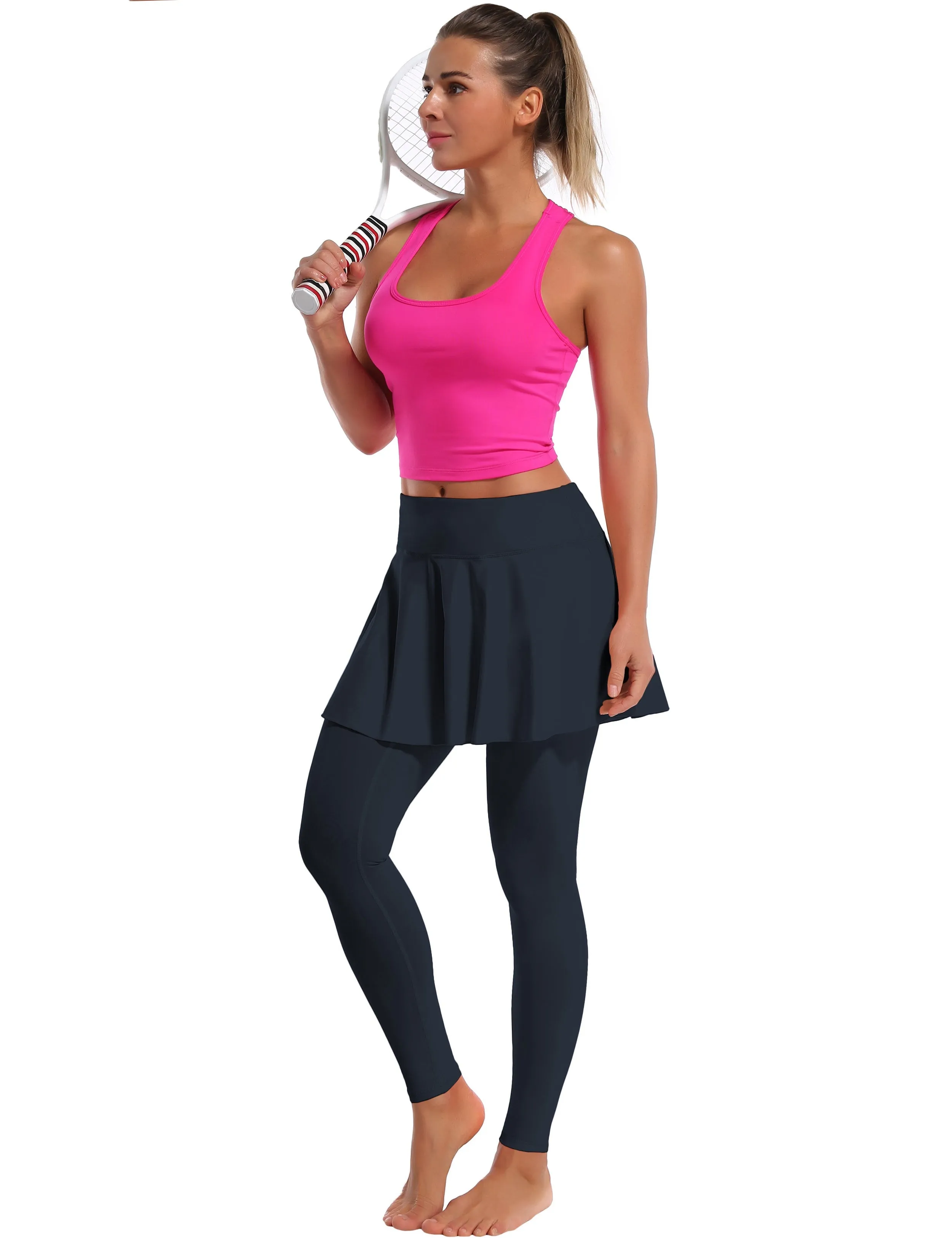 Athletic Tennis Golf Skort with Pocket Shorts darknavy_Golf