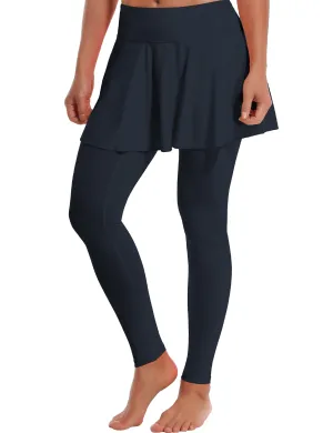 Athletic Tennis Golf Skort with Pocket Shorts darknavy_Plus Size
