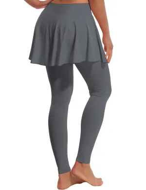 Athletic Tennis Golf Skort with Pocket Shorts gray_Pilates