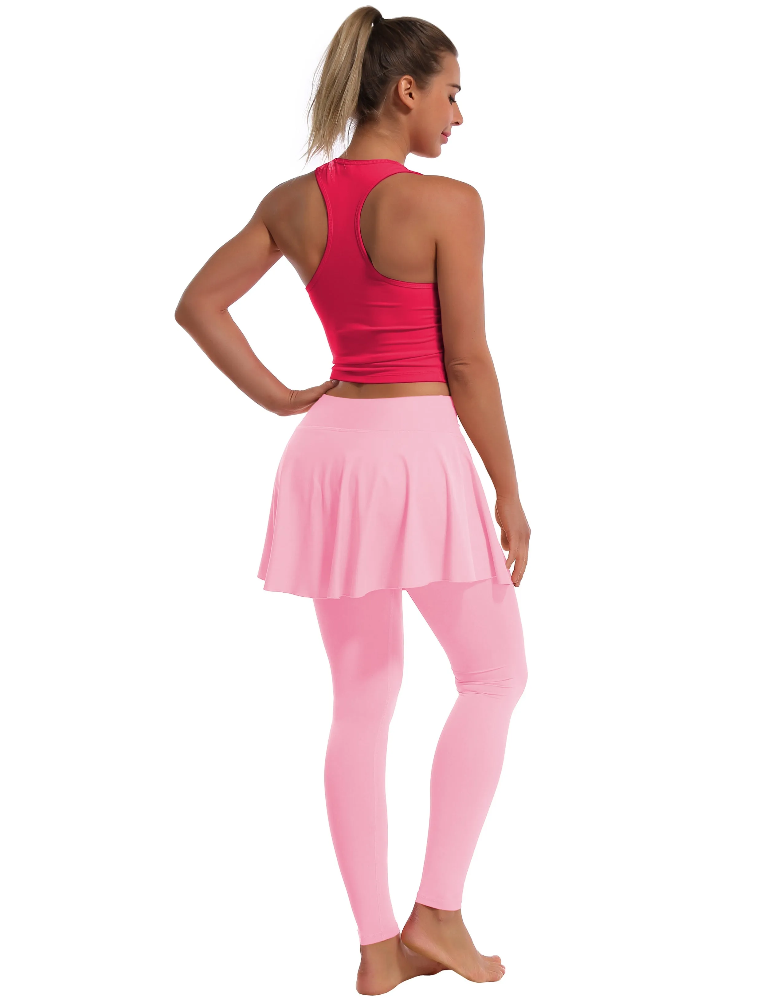 Athletic Tennis Golf Skort with Pocket Shorts lightpink_Golf