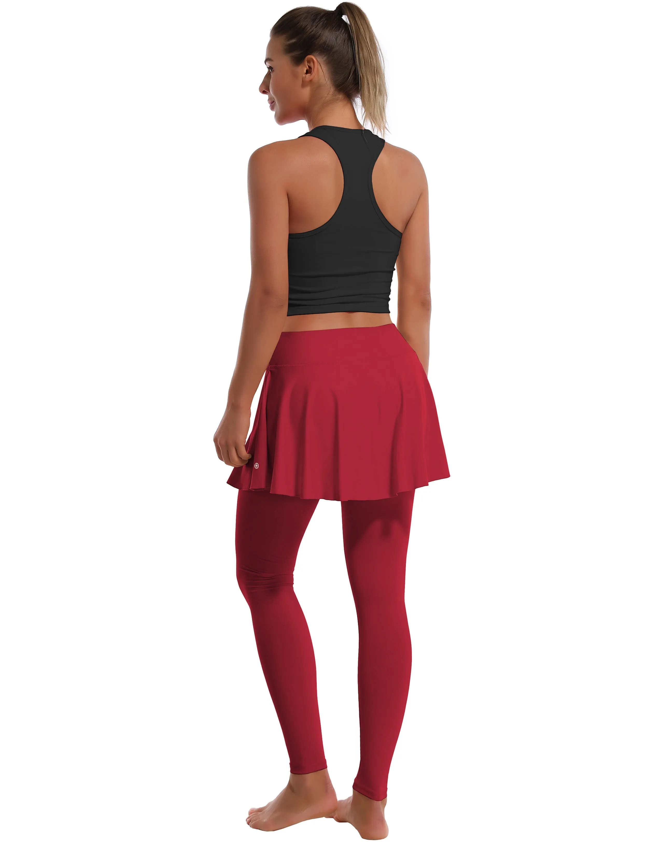 Athletic Tennis Golf Skort with Pocket Shorts rosecoral_Gym