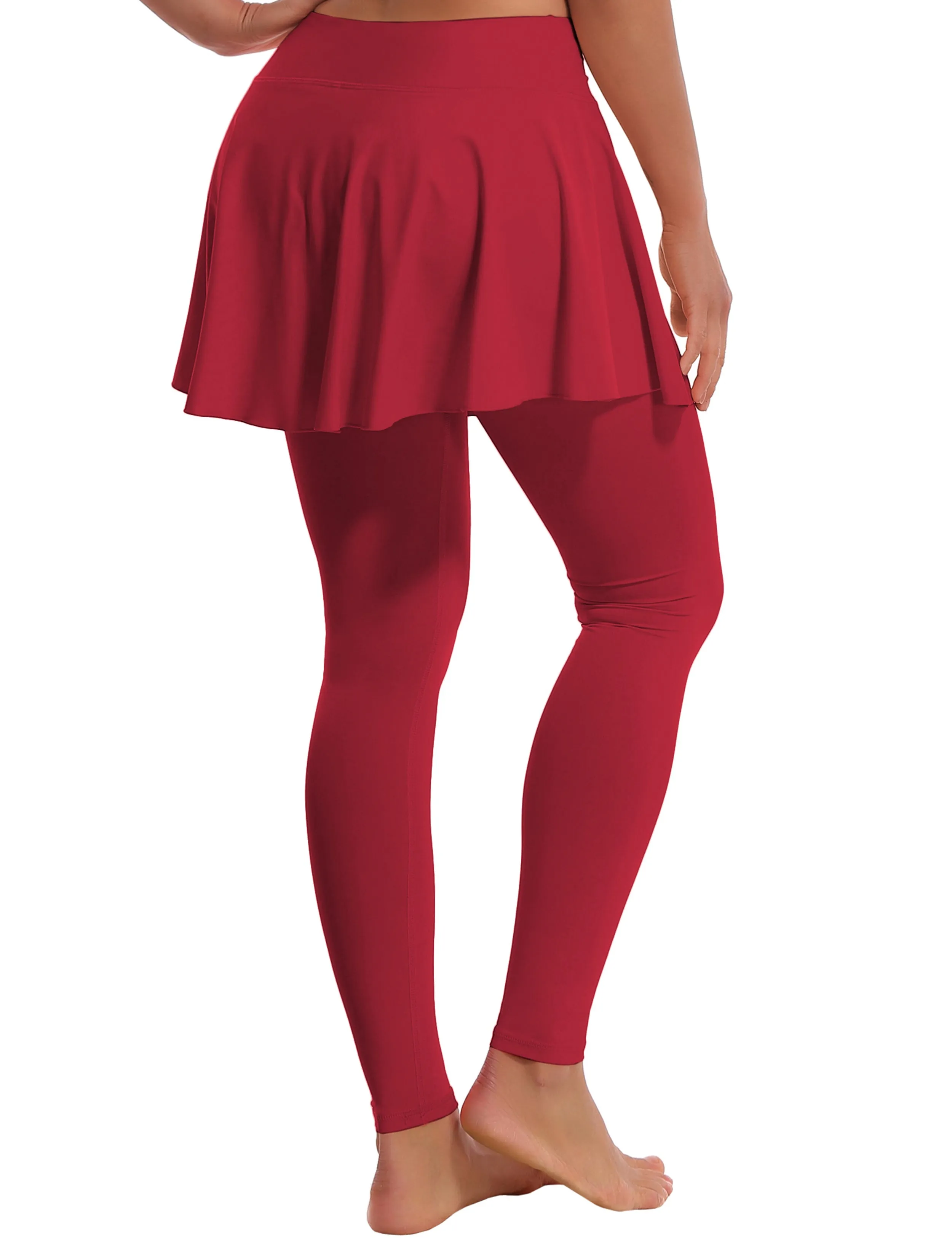Athletic Tennis Golf Skort with Pocket Shorts rosecoral_Pilates