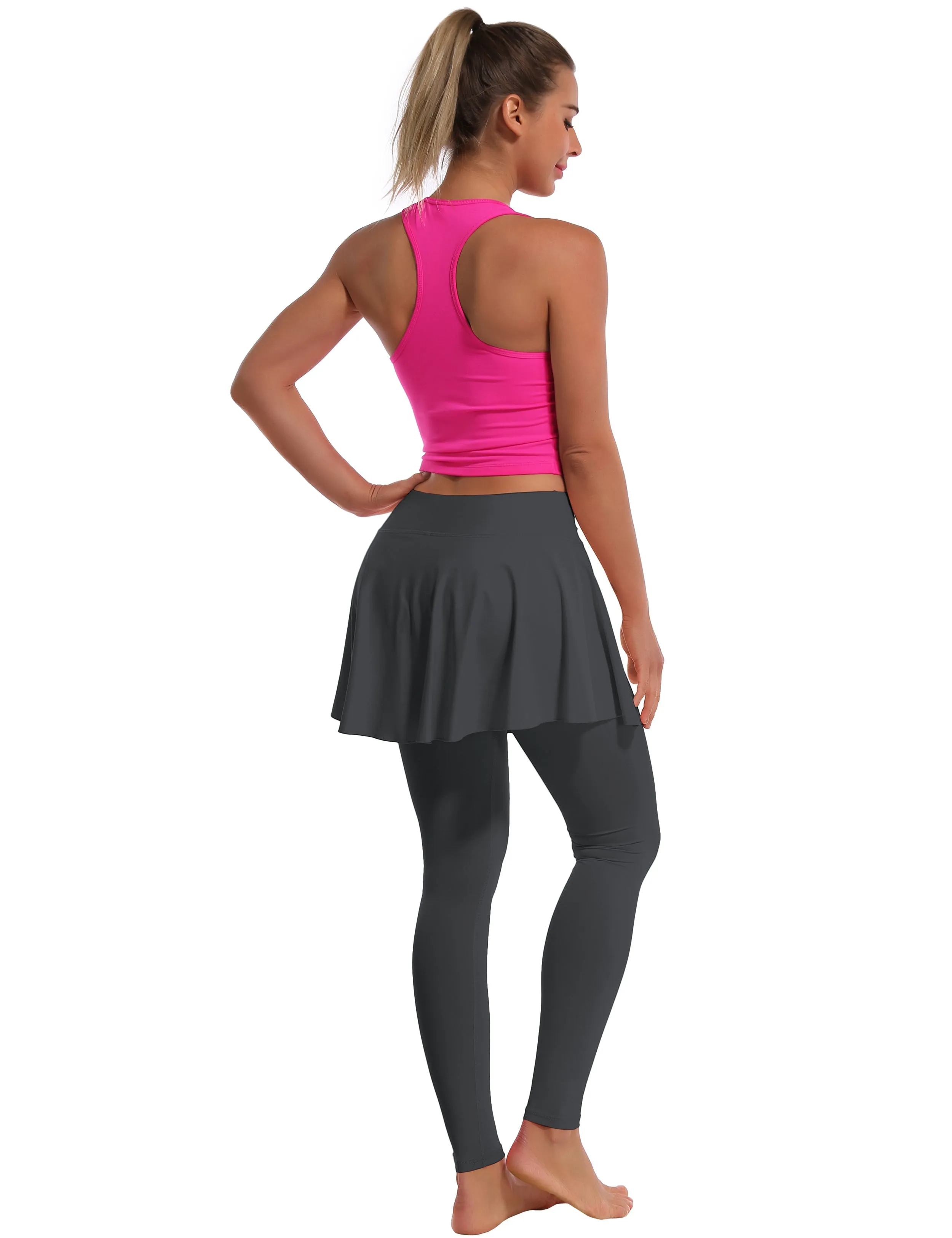 Athletic Tennis Golf Skort with Pocket Shorts shadowcharcoal_Golf