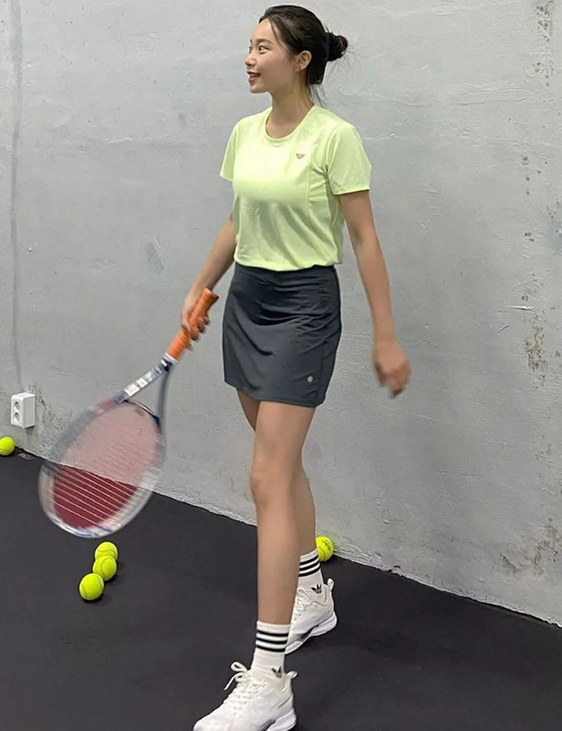 Athletic Tennis Golf Skort with Pockets Shorts shadowcharcoal ins_Plus Size
