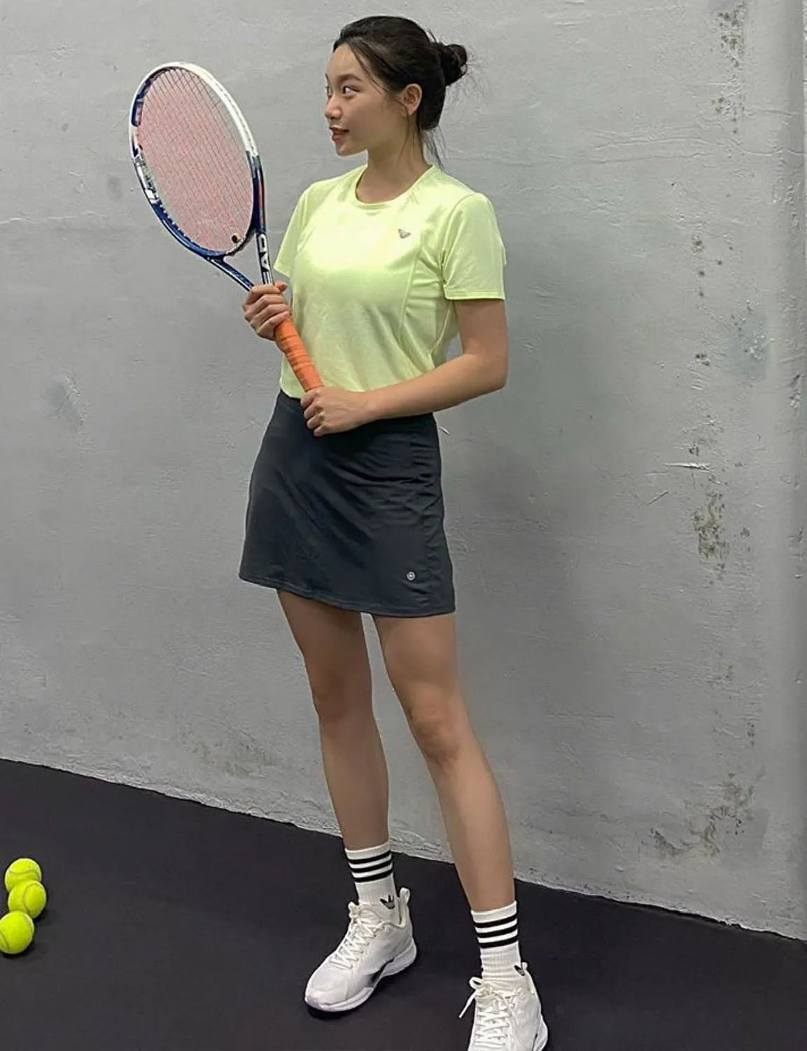 Athletic Tennis Golf Skort with Pockets Shorts shadowcharcoal ins_Running