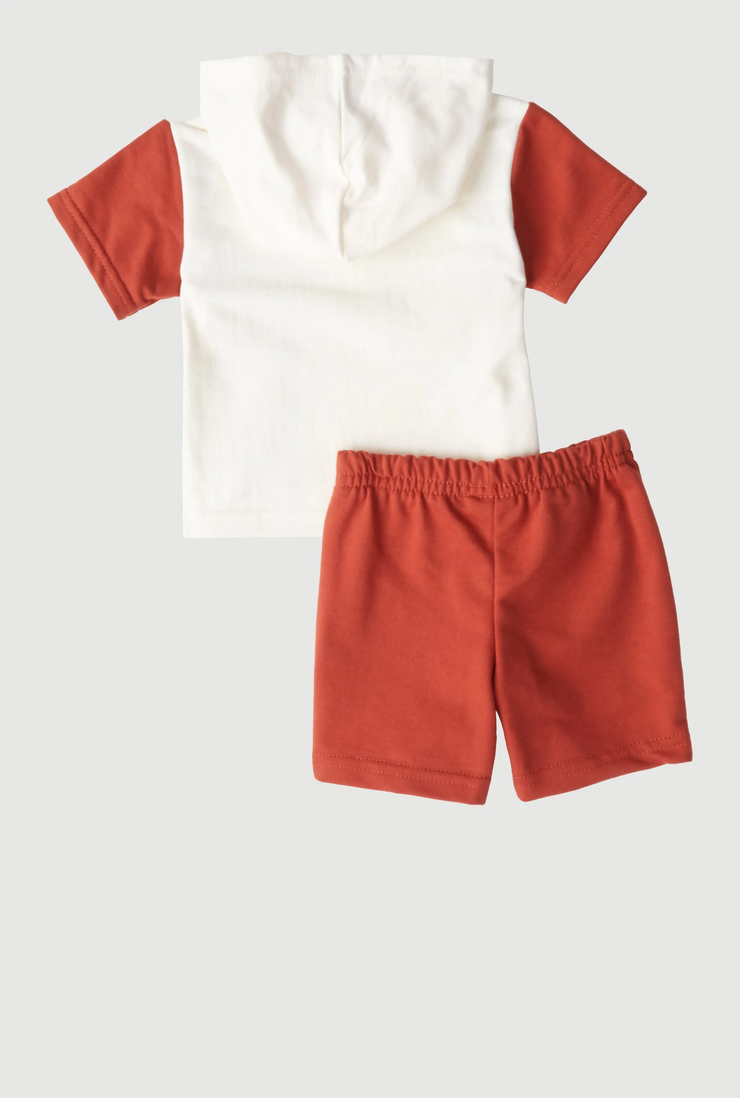 Baby Boys 0-9M Horse Graphic Hooded Top and Shorts
