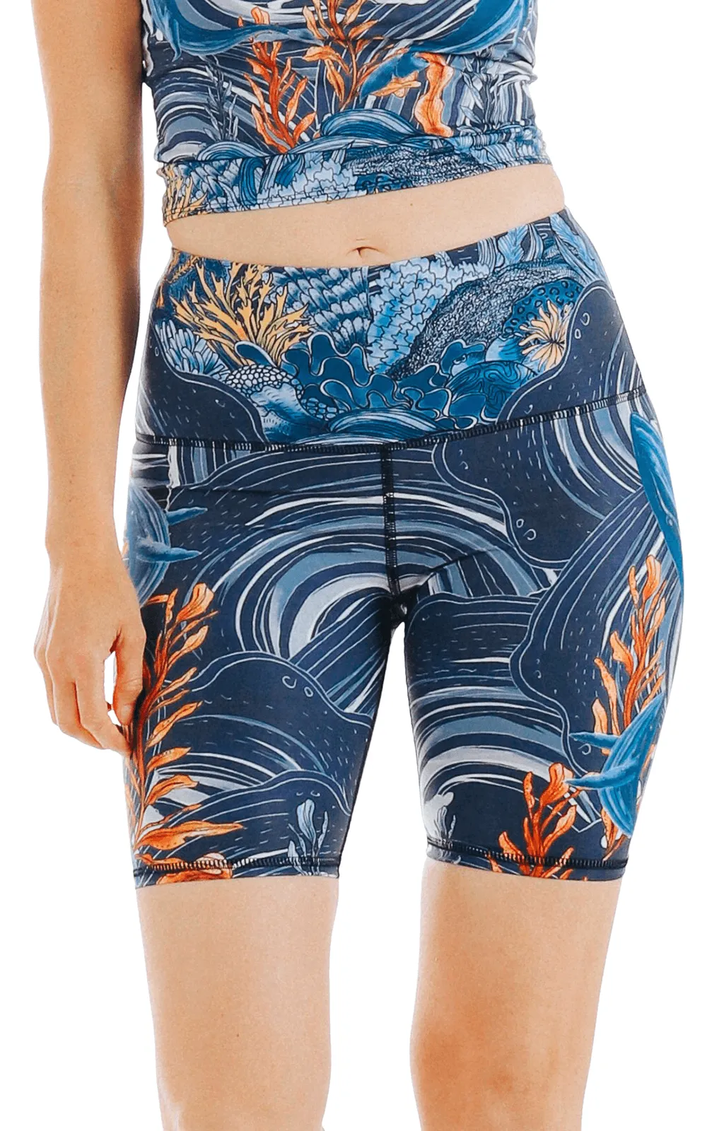 Biker Shorts - Whale Hello