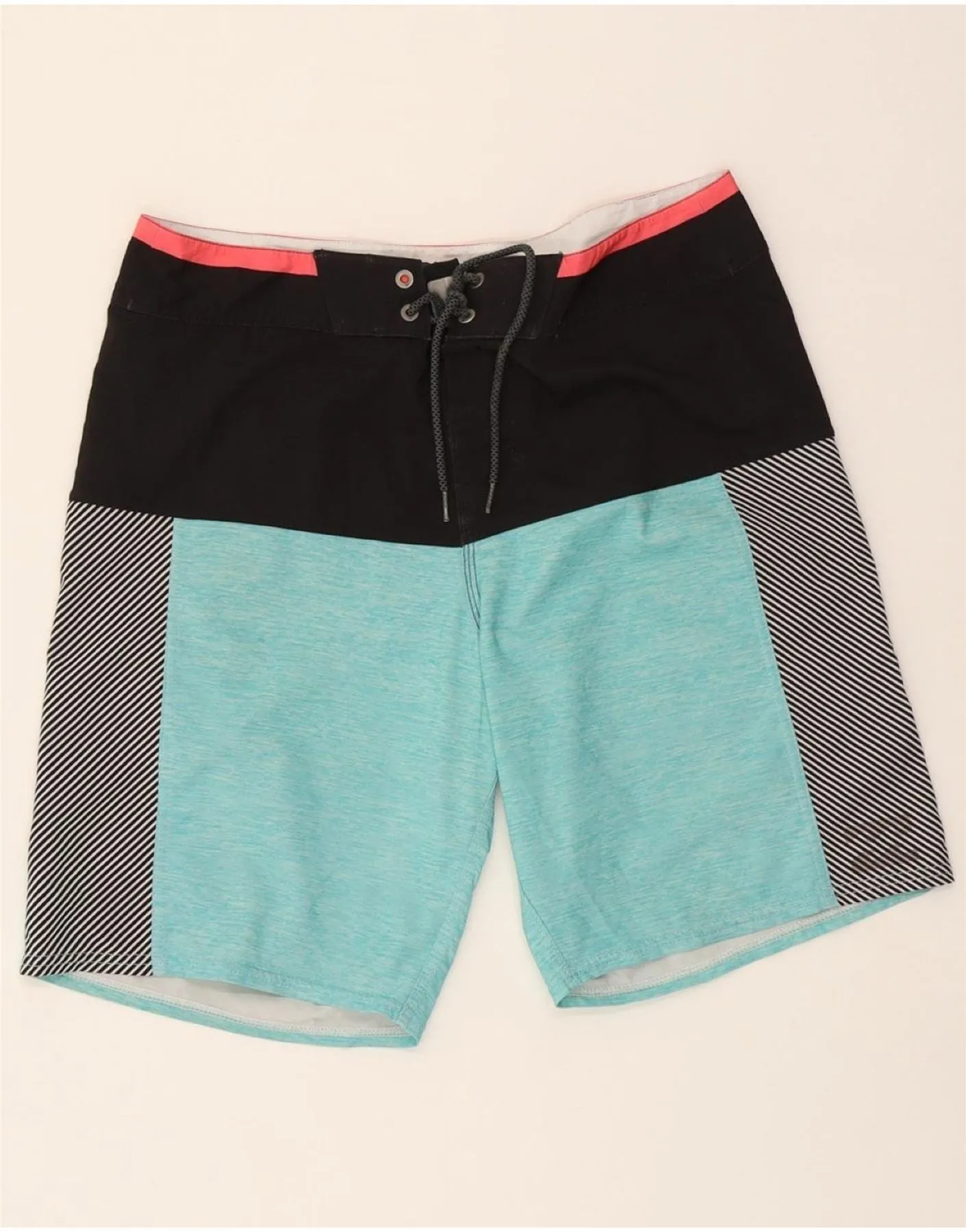 BILLABONG Mens Swimming Shorts Medium Blue Colourblock Polyester