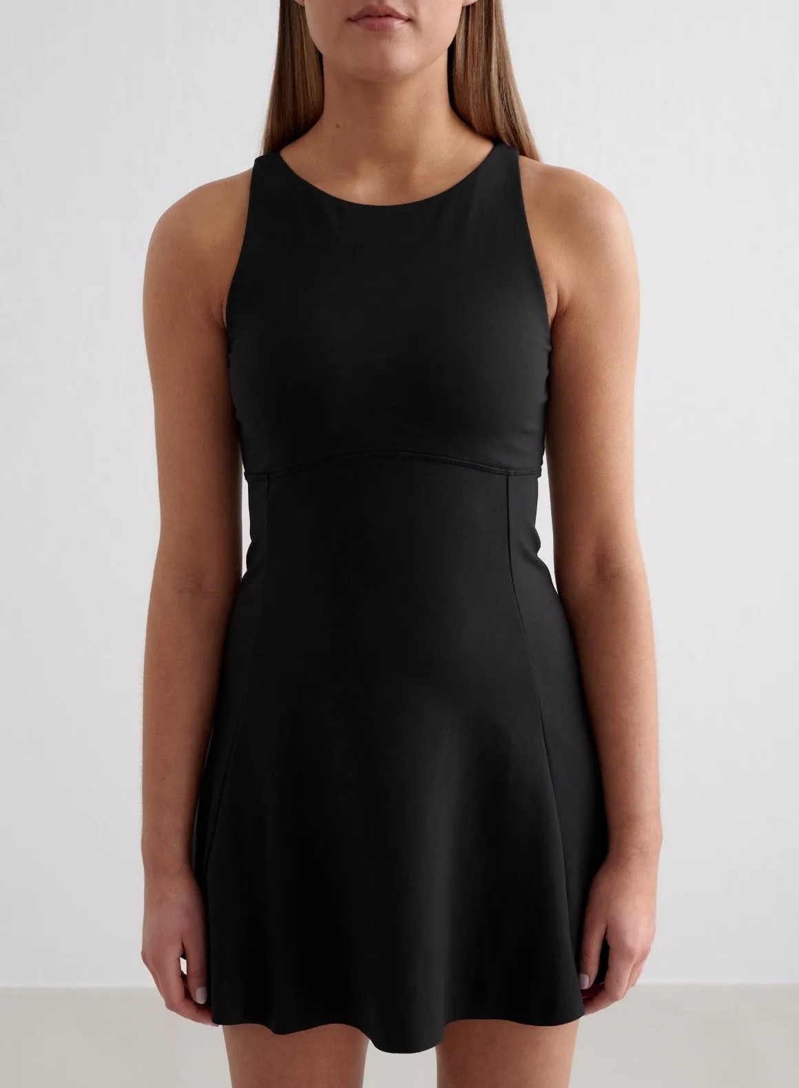 Black Sense High Neck Dress
