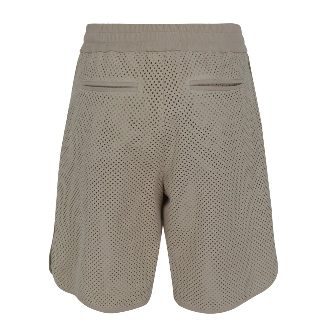 Brunello Cucinelli Drawstring Perforated Shorts