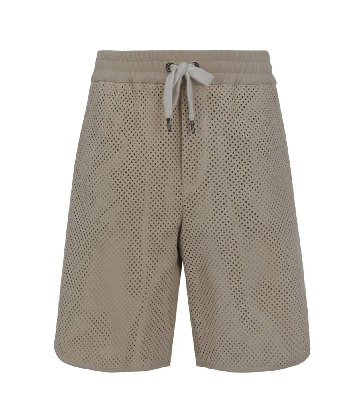 Brunello Cucinelli Drawstring Perforated Shorts