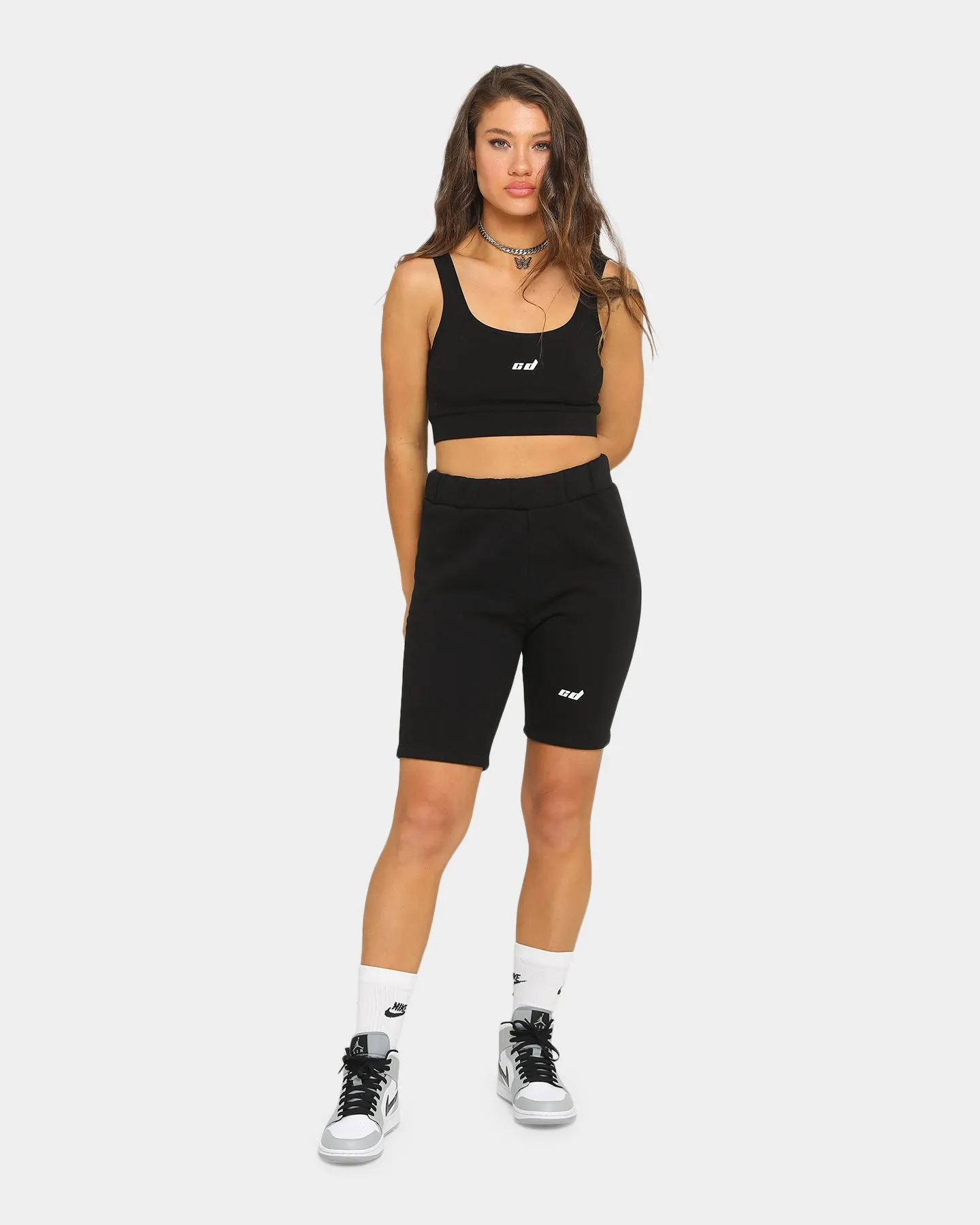 Criminal Damage Women's Dip Dye Cycling Short Black