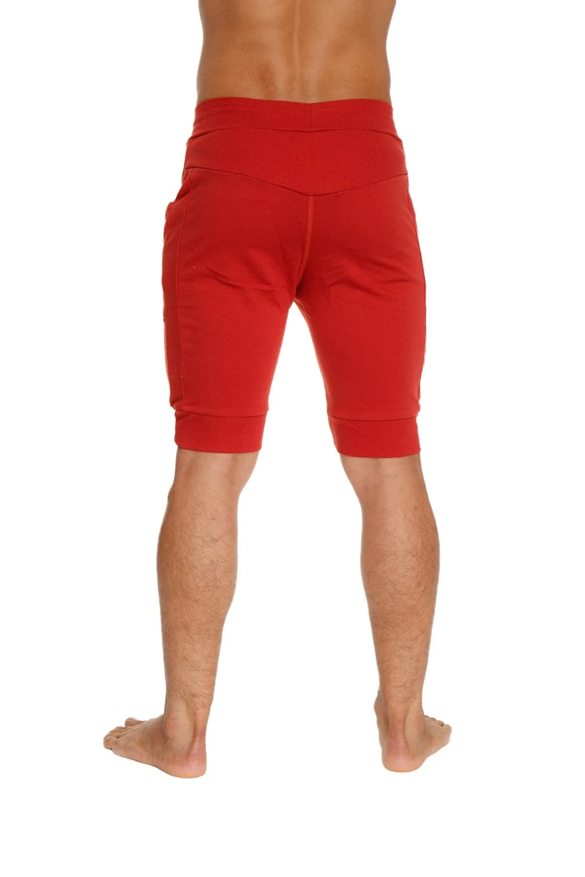 Cuffed Yoga Short (Cinnabar Red)