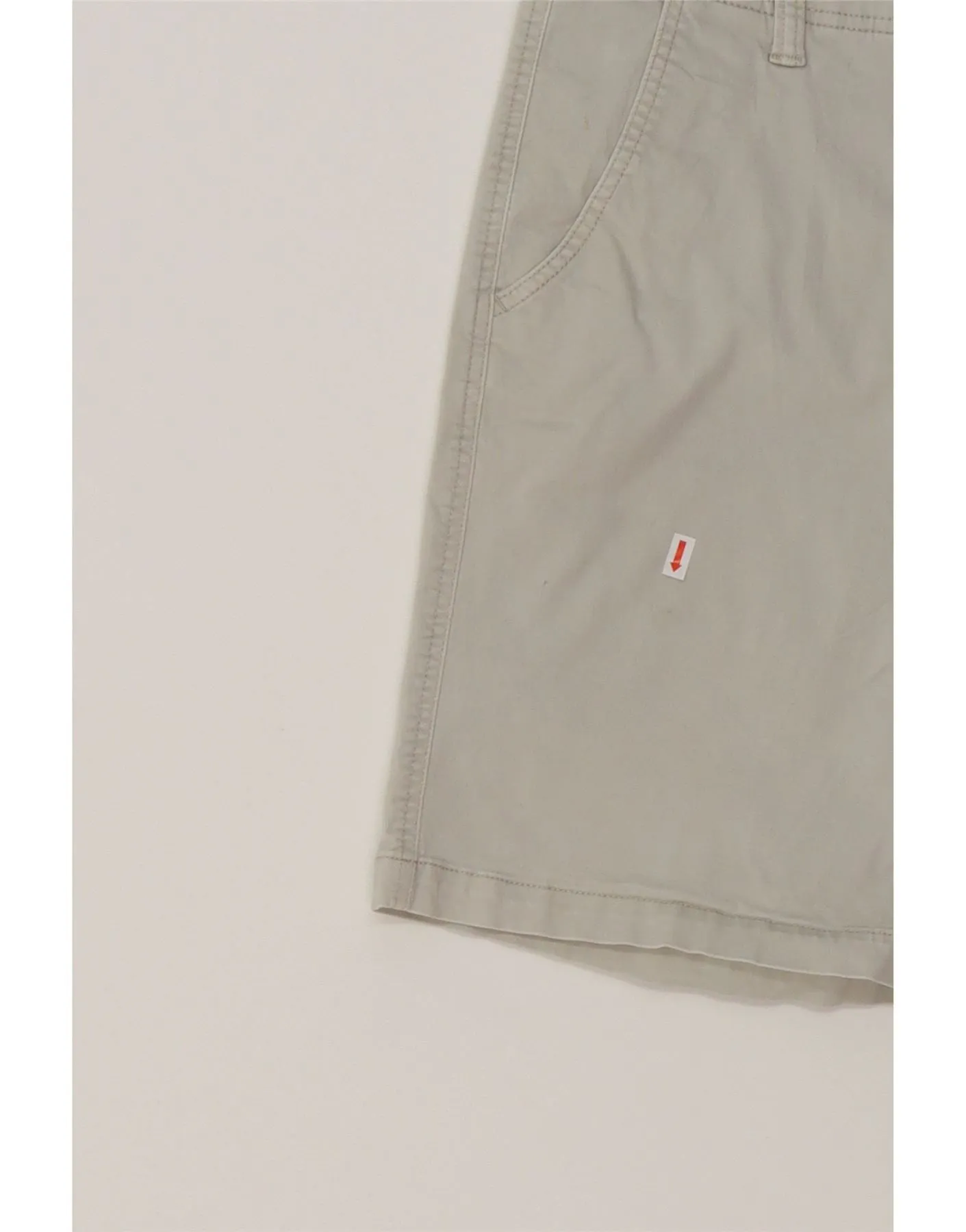 DOCKERS Mens Chino Shorts W34 Large Grey Cotton