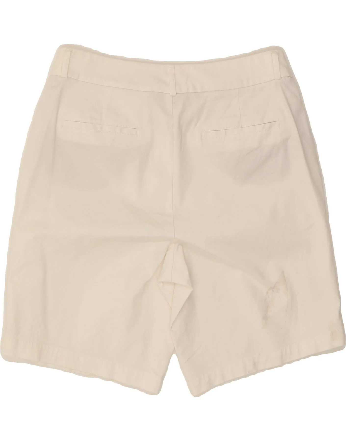 DOCKERS Womens Petite Casual Shorts US 8 Medium W30  White Cotton