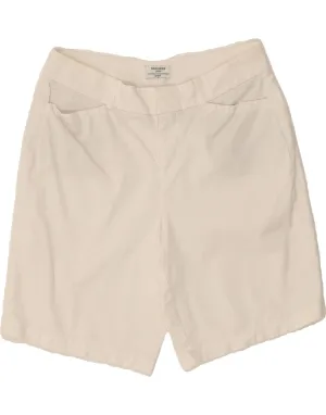 DOCKERS Womens Petite Casual Shorts US 8 Medium W30  White Cotton