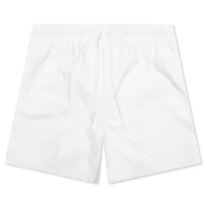 Drawstring Shorts - White