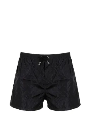 Dsquared2 Drawstring Logo Motif Swim Shorts