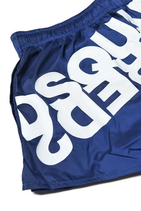 Dsquared2 Kids Logo Printed Swim Shorts