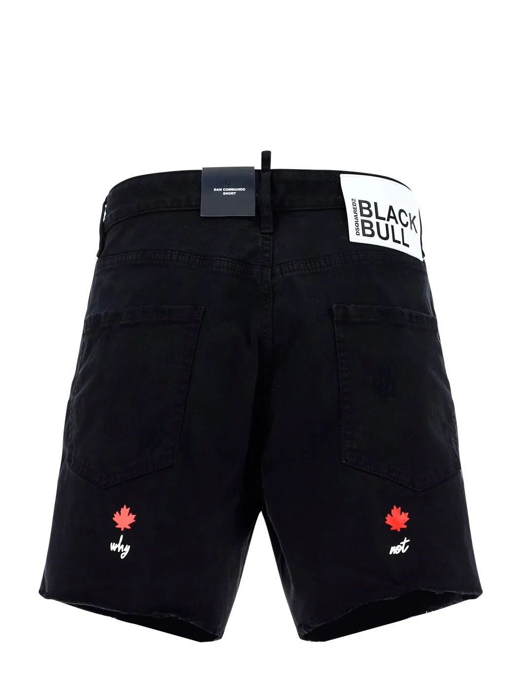 Dsquared2 Logo Patch Straight-Leg Shorts