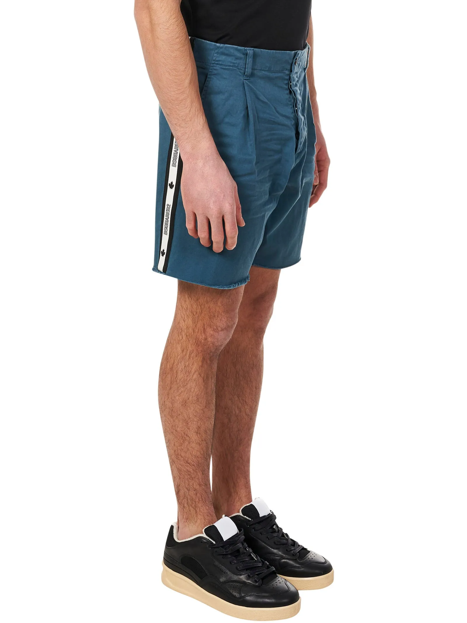 Dsquared2 Logo Tape Knee-Length Shorts