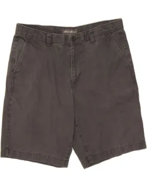 EDDIE BAUER Mens Chino Shorts W34 Large Grey Cotton