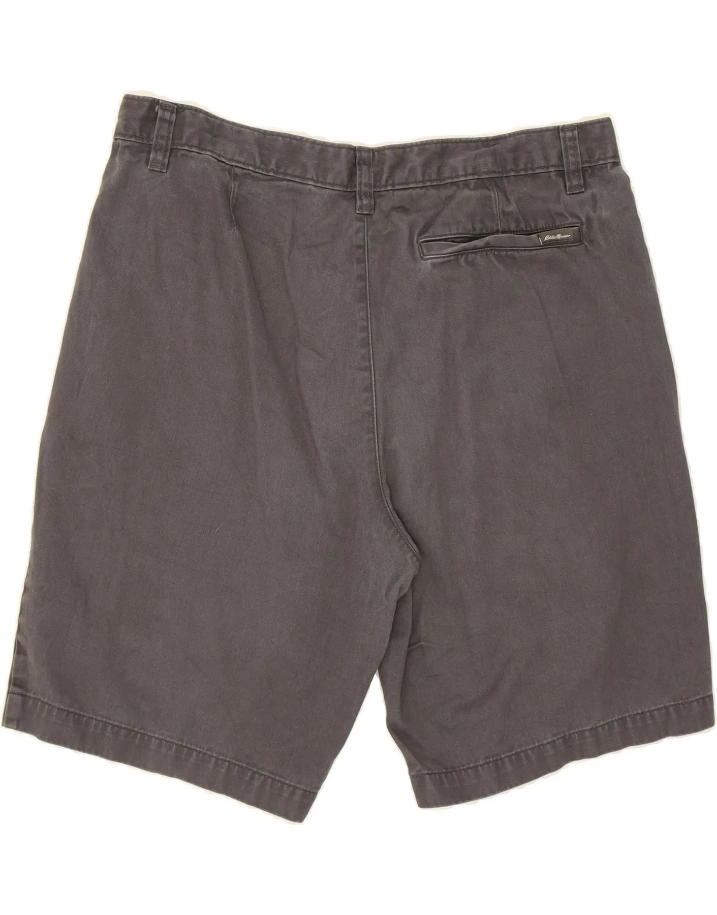 EDDIE BAUER Mens Chino Shorts W34 Large Grey Cotton