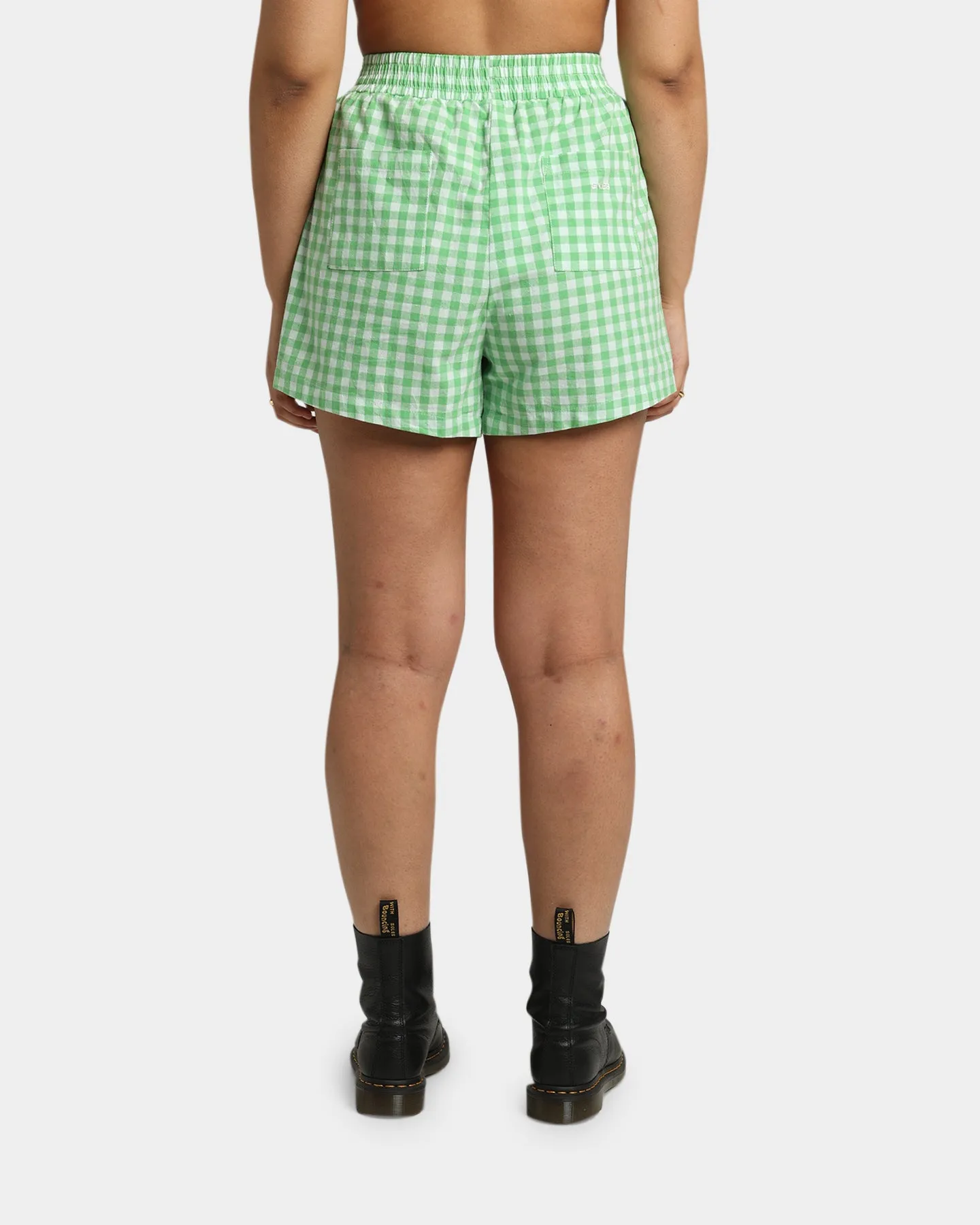 EN ES Women's Edge Shorts Gingham Aurora