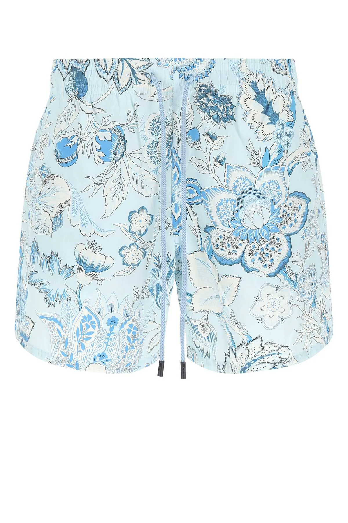 Etro Logo Patch Drawstring Swim Shorts