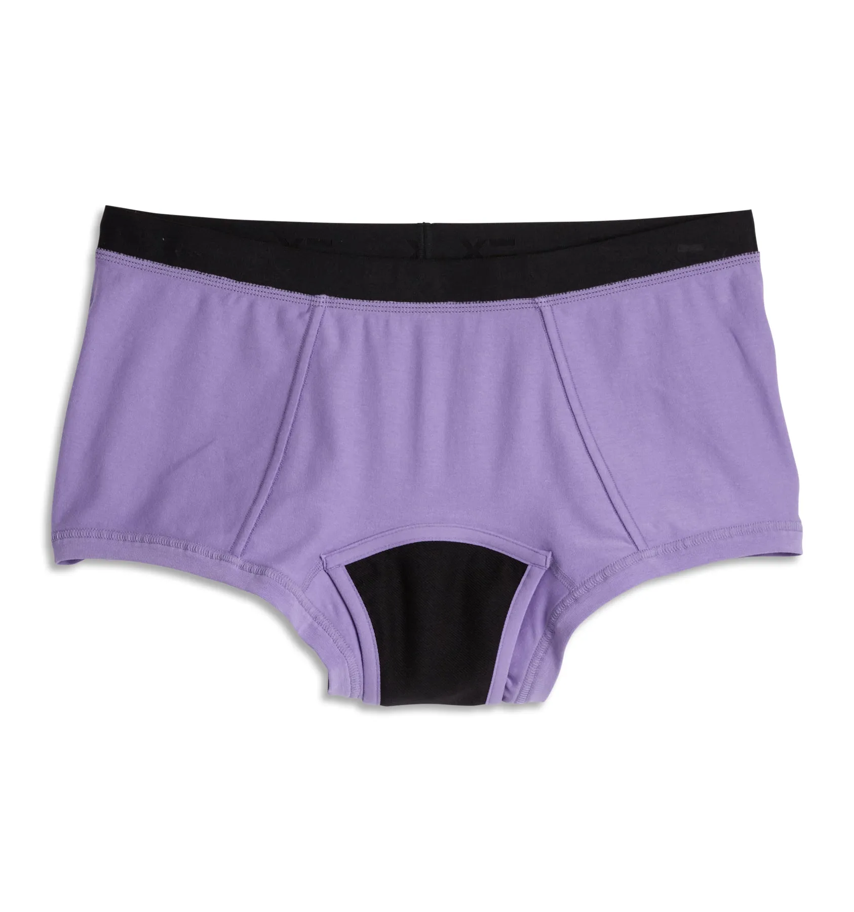 First Line Period Boy Shorts - Power Purple