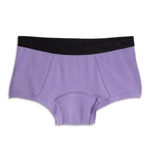 First Line Period Boy Shorts - Power Purple