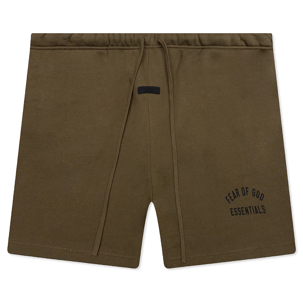 Fleece Soccer Short - Olive